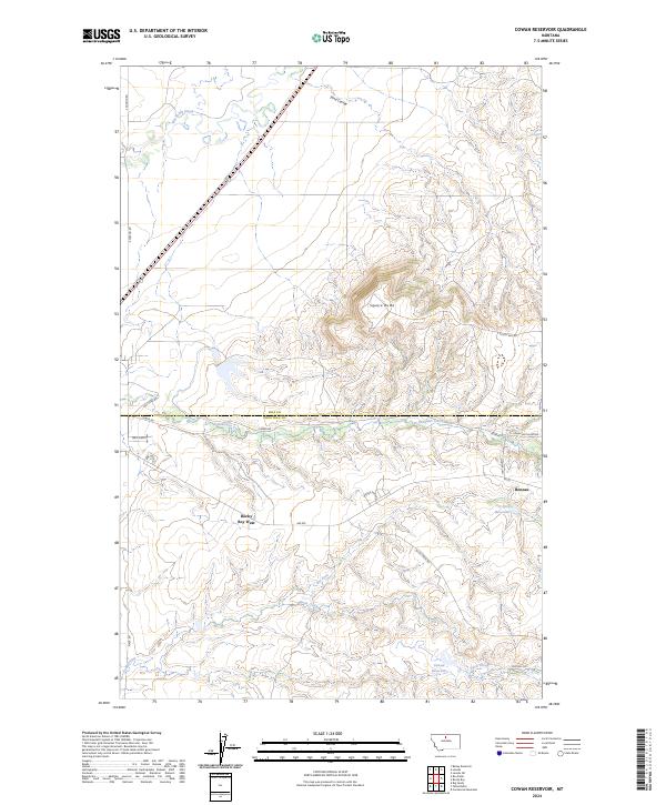 USGS Topographic Map – Cowan Reservoir