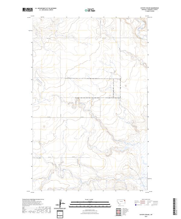 USGS Topographic Map – Coyote Coulee