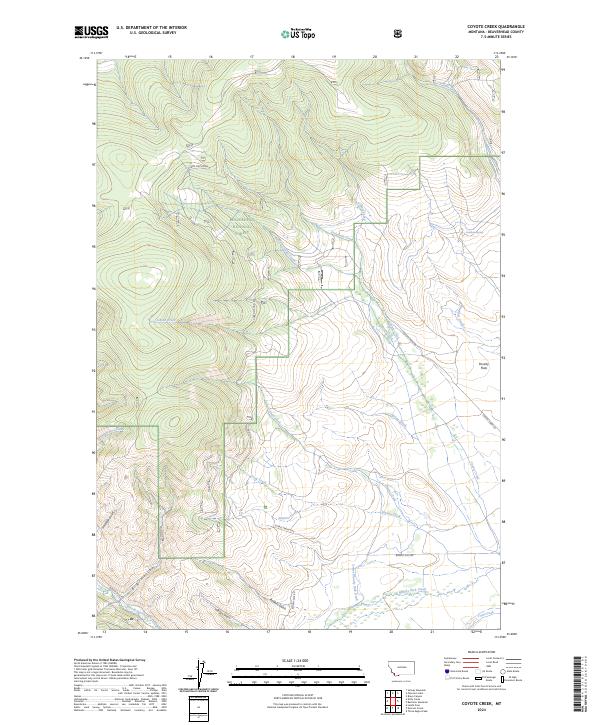 USGS Topographic Map – Coyote Creek