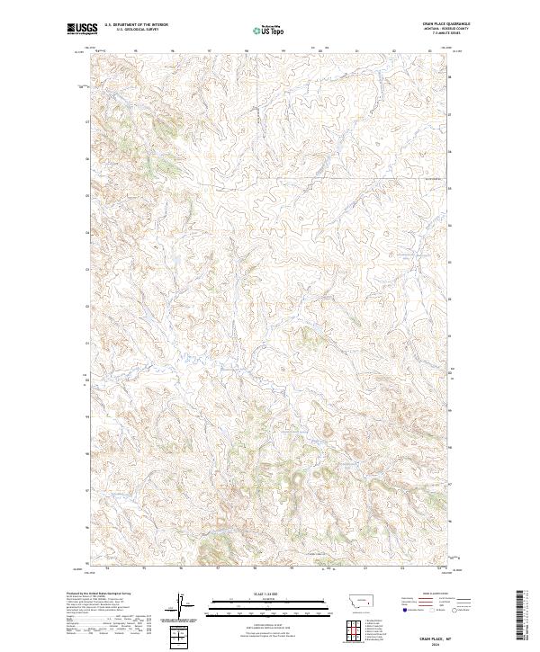 USGS Topographic Map – Crain Place