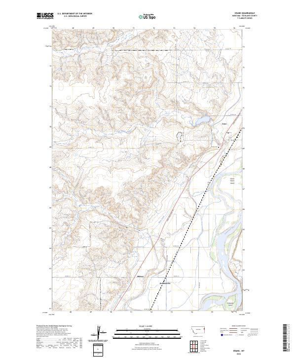 USGS Topographic Map – Crane