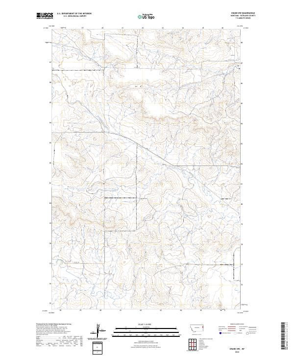 2024 Map of Crane NW, 2024 Print