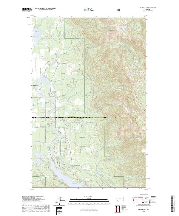 USGS Topographic Map – Crater Lake