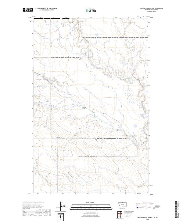 USGS Topographic Map – Creedman Coulee East