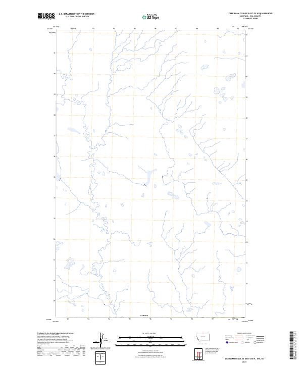 2024 Map of Creedman Coulee East OE N, 2024 Print