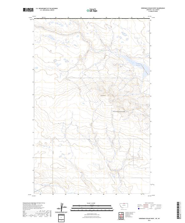 USGS Topographic Map – Creedman Coulee West