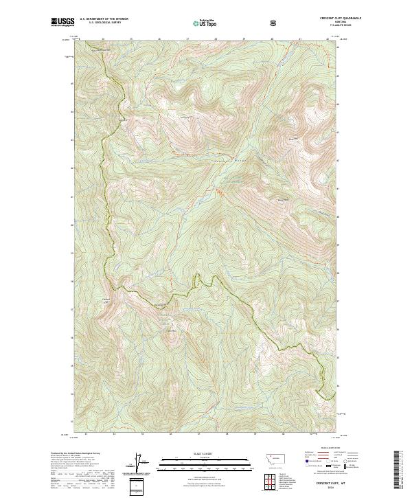 USGS Topographic Map – Crescent Cliff