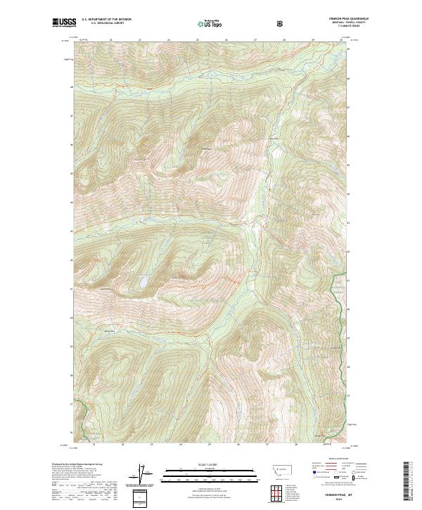 USGS Topographic Map – Crimson Peak