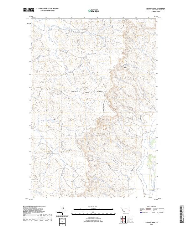 USGS Topographic Map – Cross S School