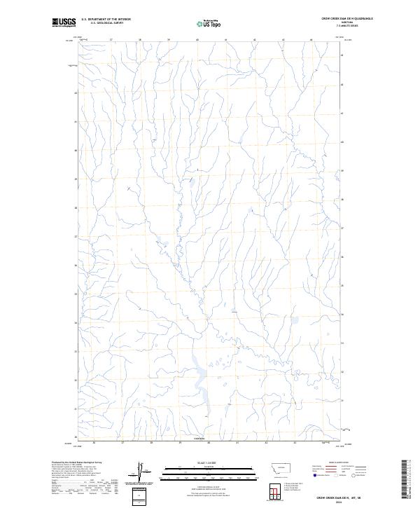 2024 Map of Crow Creek Dam OE N, 2024 Print