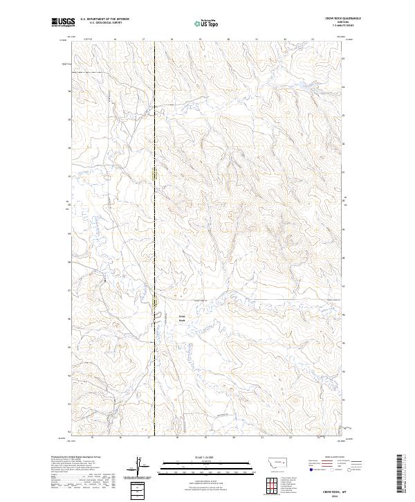 USGS Topographic Map – Crow Rock