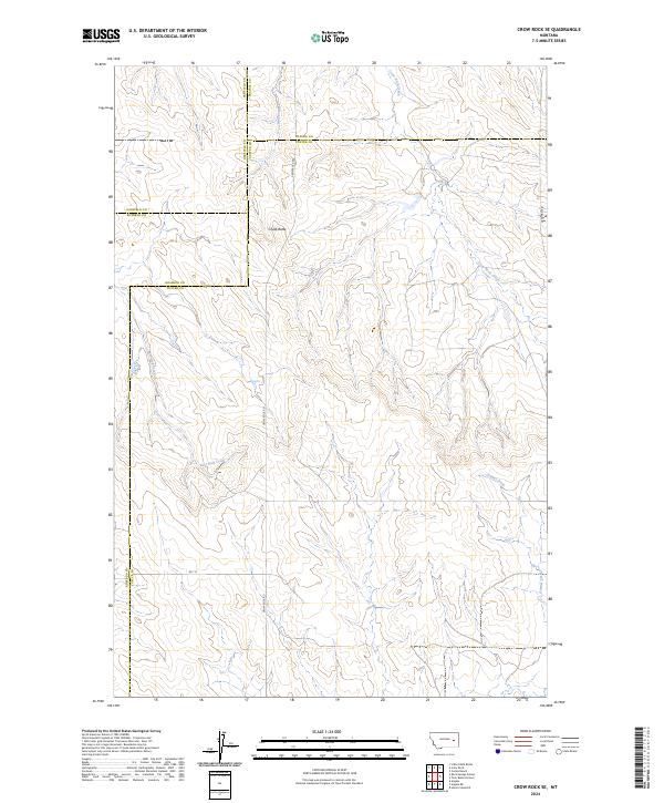 USGS Topographic Map – Crow Rock SE