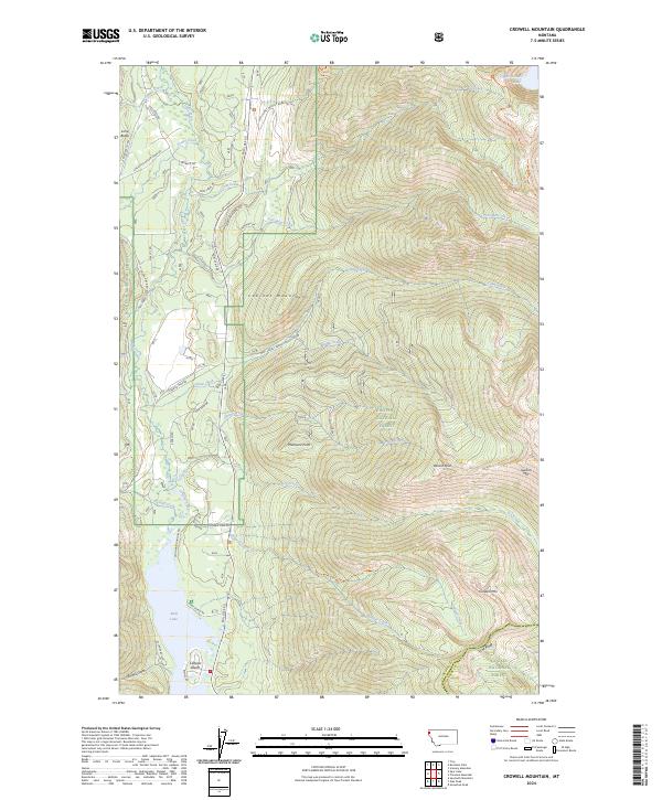 USGS Topographic Map – Crowell Mountain