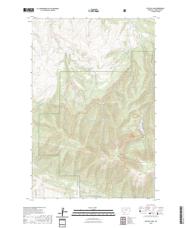 USGS Topographic Map – Crystal Lake