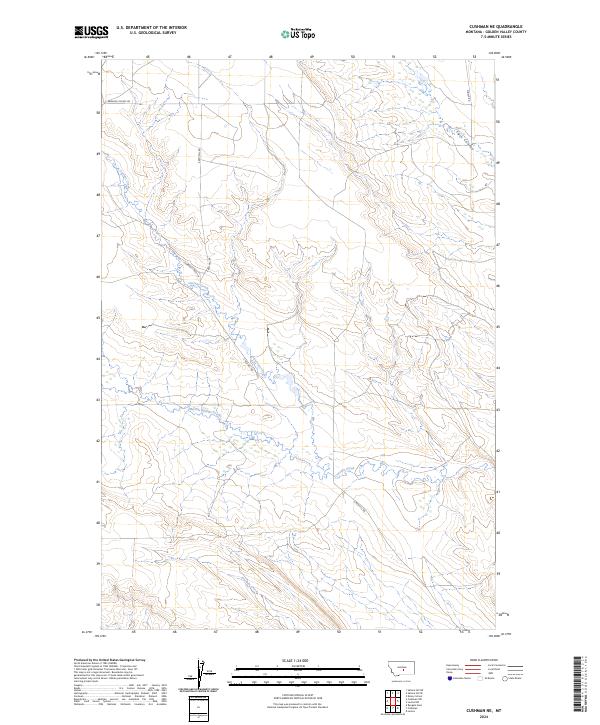 USGS Topographic Map – Cushman NE