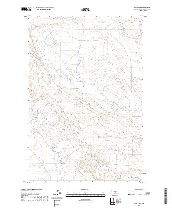 USGS Topographic Map – Cushman NW