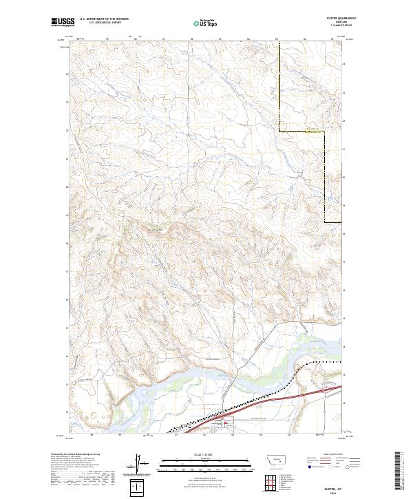 USGS Topographic Map – Custer