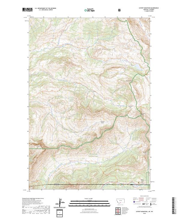 USGS Topographic Map – Cutoff Mountain