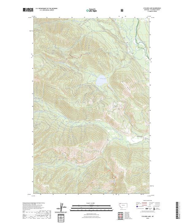 USGS Topographic Map – Cyclone Lake