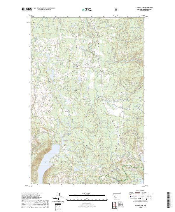 USGS Topographic Map – Cygnet Lake