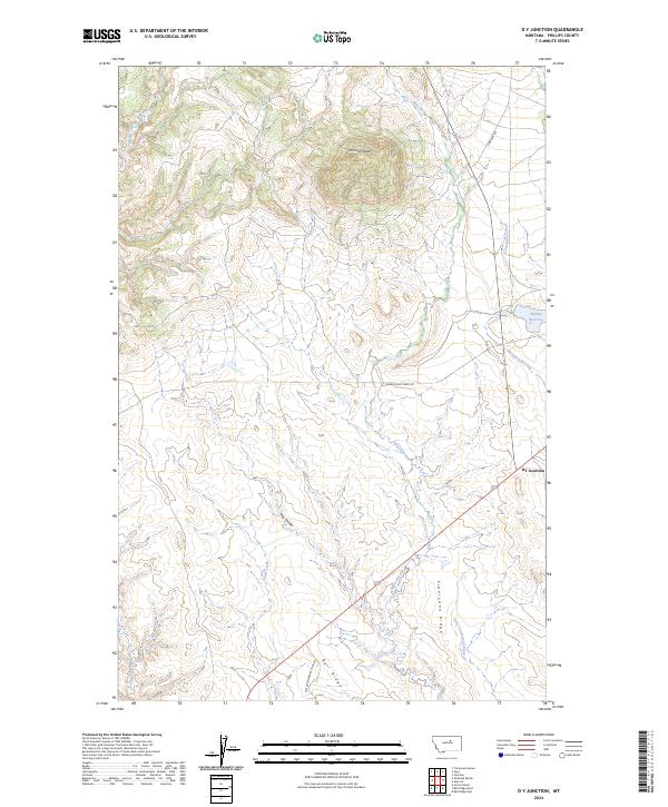 USGS Topographic Map – D Y Junction