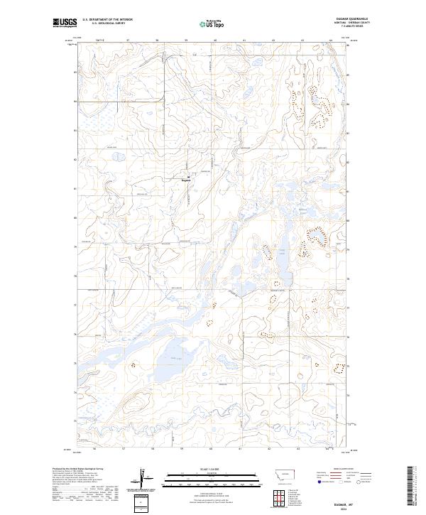 USGS Topographic Map – Dagmar