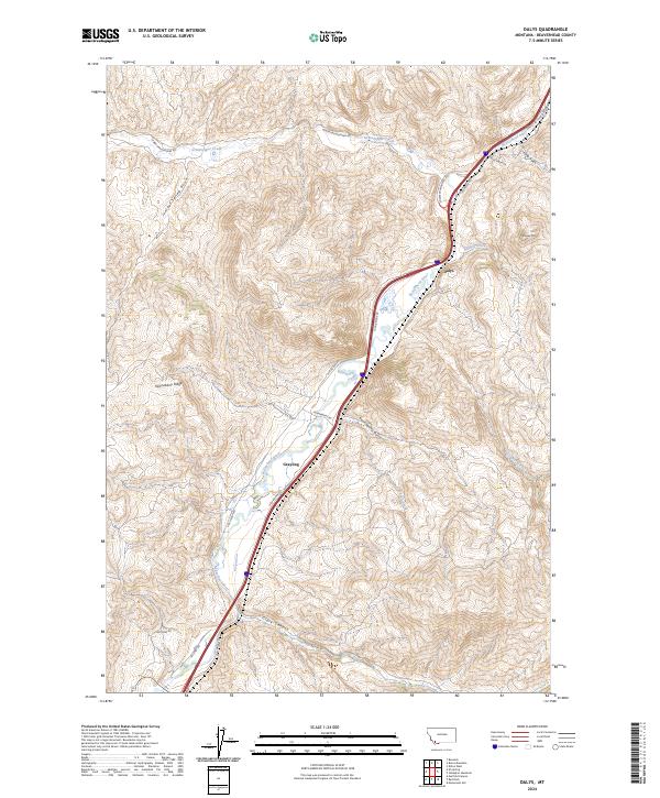 USGS Topographic Map – Dalys