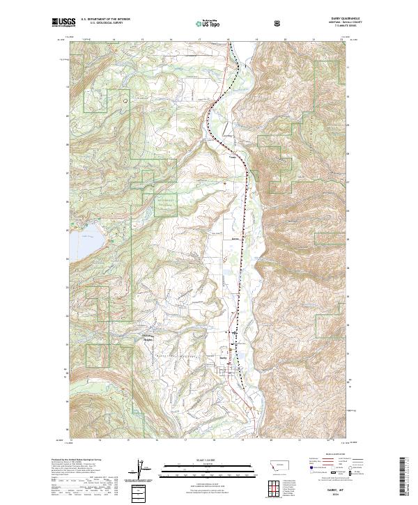 USGS Topographic Map – Darby