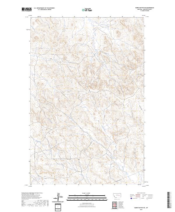 USGS Topographic Map – Darby Buttes SW