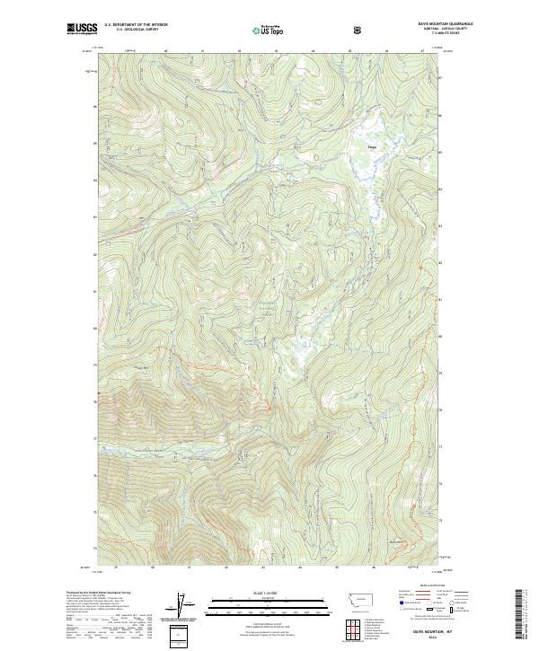 USGS Topographic Map – Davis Mountain