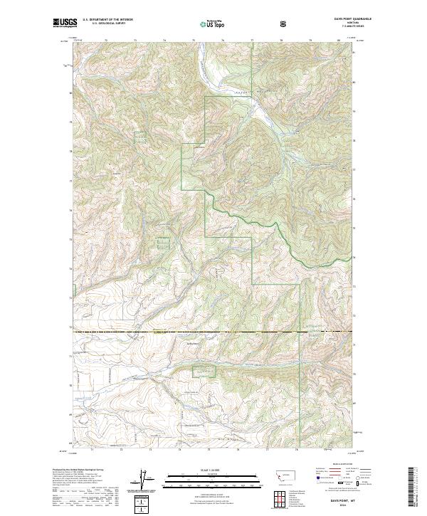 USGS Topographic Map – Davis Point