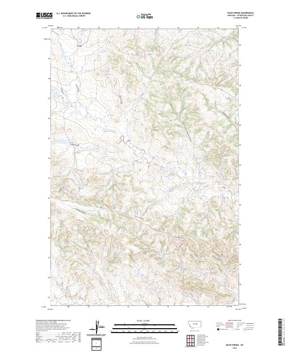 USGS Topographic Map – Davis Spring