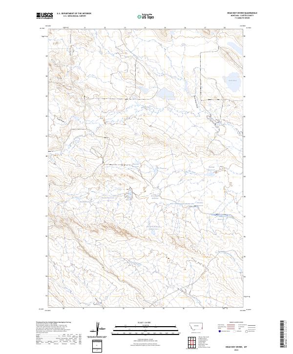 USGS Topographic Map – Dead Boy Divide
