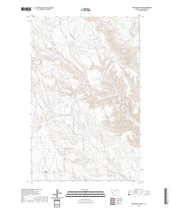 USGS Topographic Map – Dead Horse Coulee