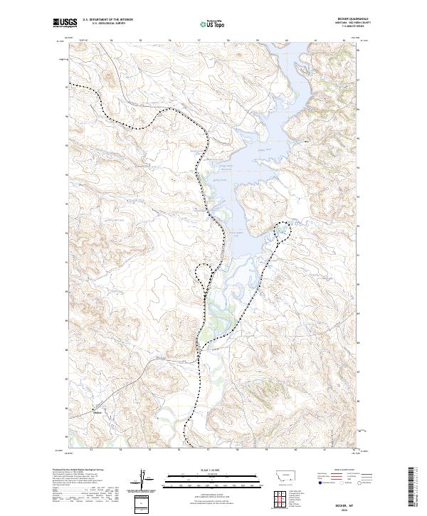 USGS Topographic Map – Decker