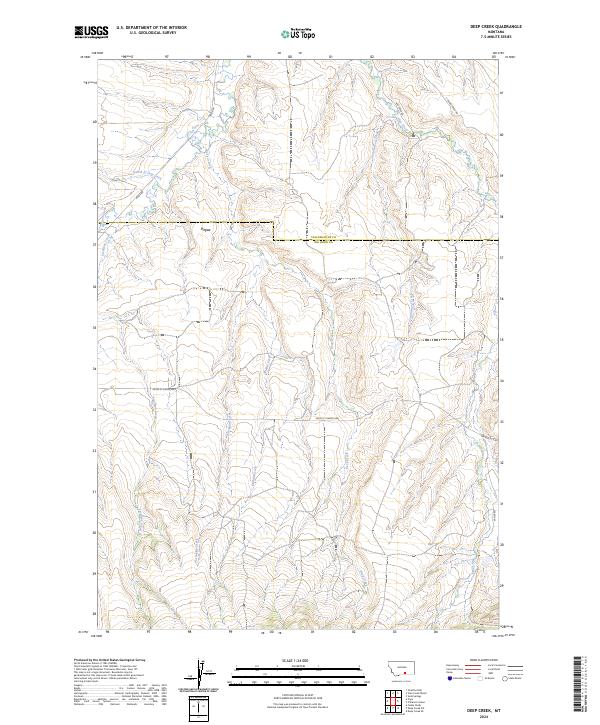 USGS Topographic Map – Deep Creek