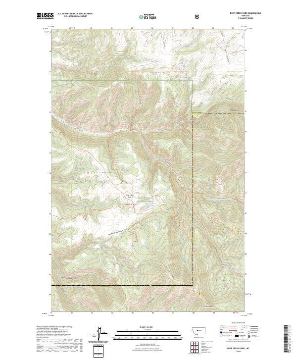 USGS Topographic Map – Deep Creek Park