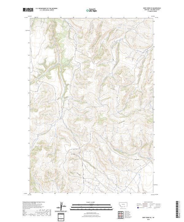 USGS Topographic Map – Deep Creek SE