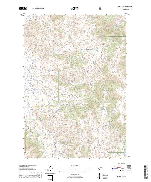 USGS Topographic Map – Deer Canyon