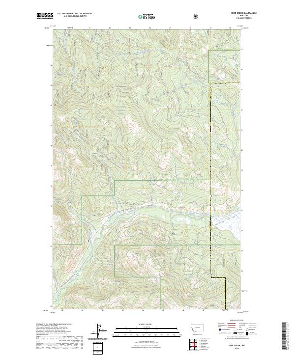 USGS Topographic Map – Deer Creek