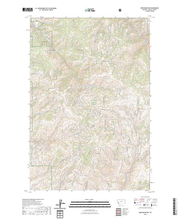 USGS Topographic Map – Deer Mountain