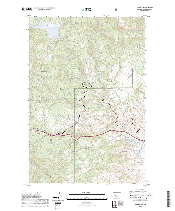 USGS Topographic Map – Delmoe Lake