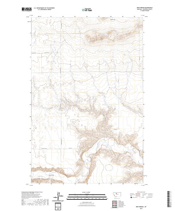 USGS Topographic Map – Dent Bridge