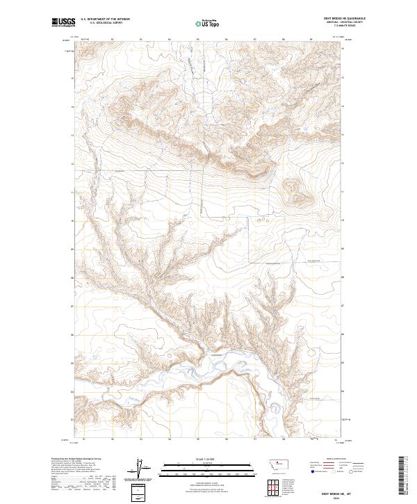 2024 Map of Dent Bridge NE, 2024 Print