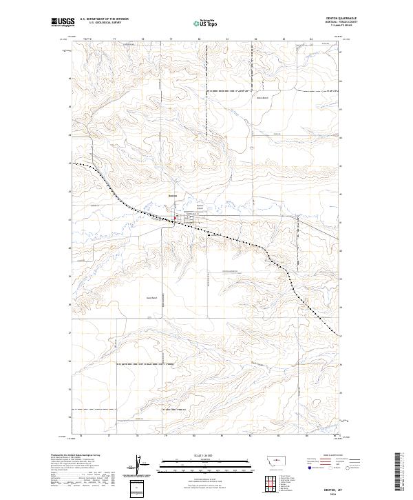 USGS Topographic Map – Denton