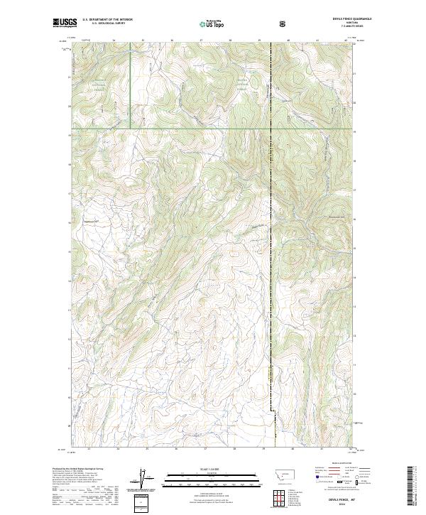 USGS Topographic Map – Devils Fence