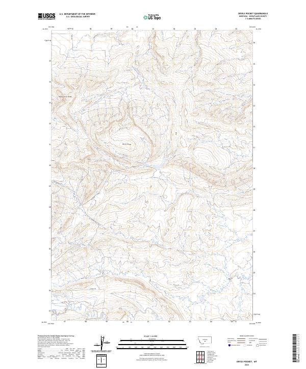 USGS Topographic Map – Devils Pocket
