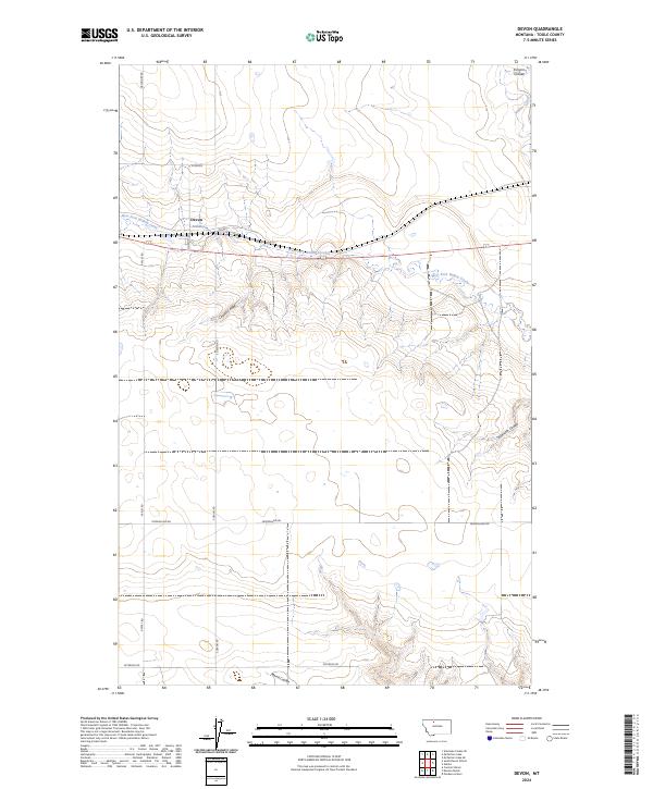 USGS Topographic Map – Devon