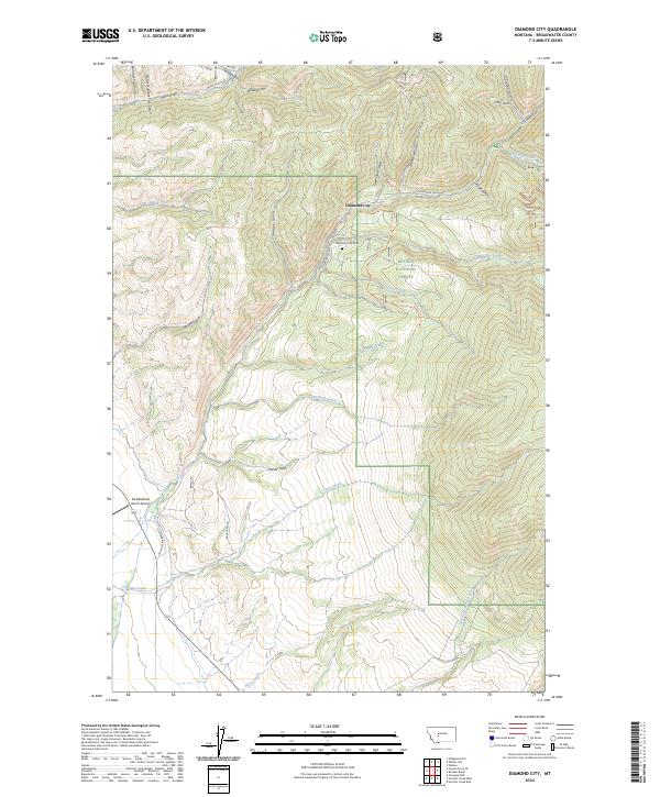 USGS Topographic Map – Diamond City