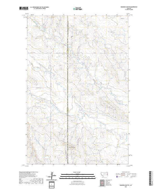 USGS Topographic Map – Diamond G Butte